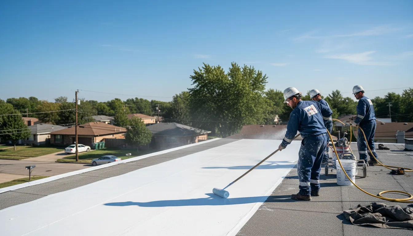 Commercial roof coating in Ponderosa, NM near me